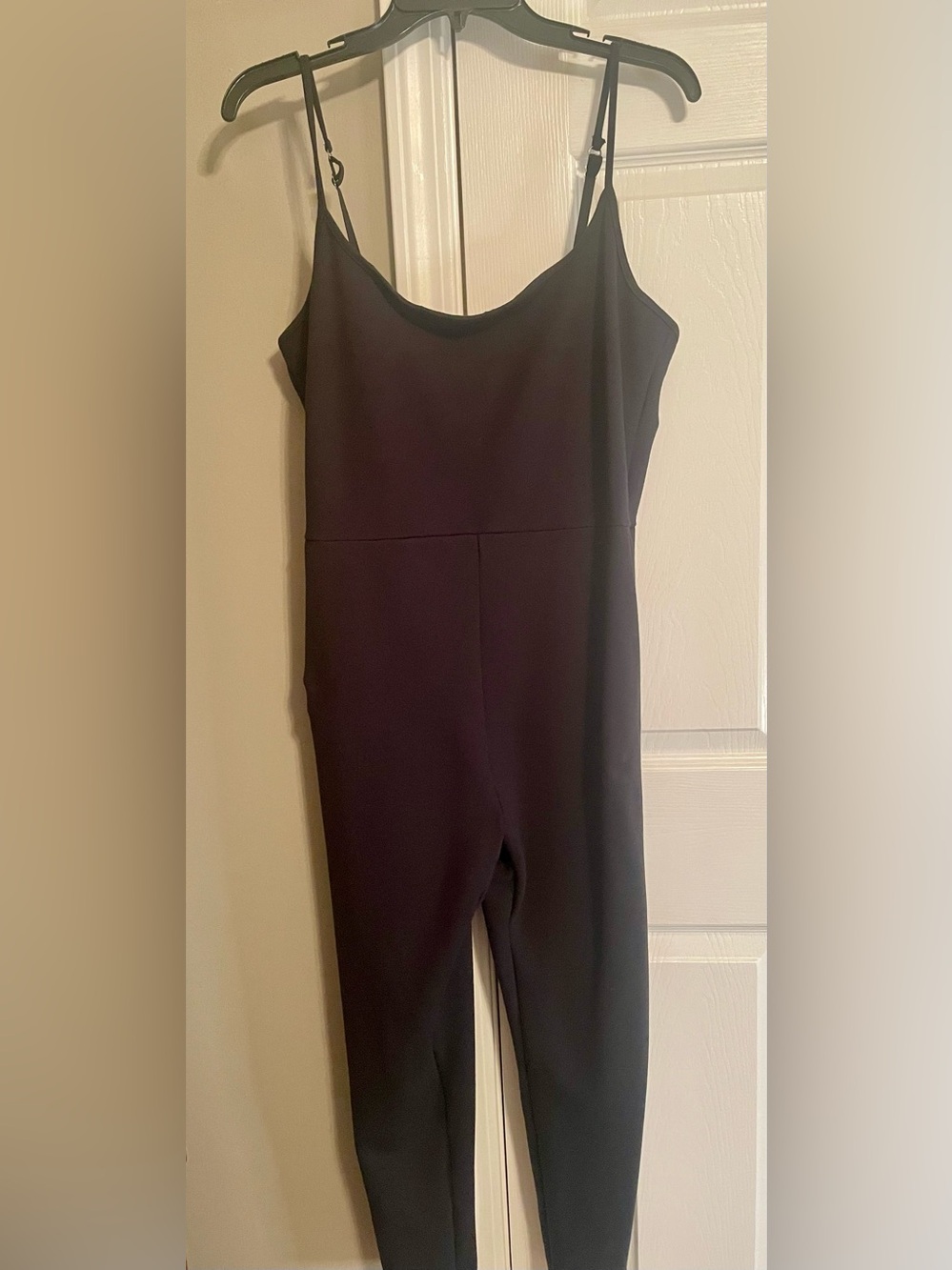 Abercrombie & Fitch womens Black Sleeveless Jumpsuit w/ spaghetti straps size XL